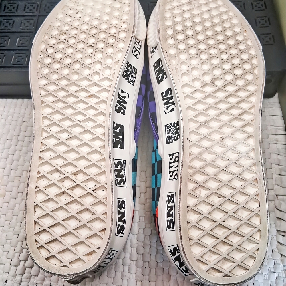 Vans x SNS Slip-On LX Venice Beach Purple Checkerboard Men 10/Women 11.5 - Picture 7 of 9